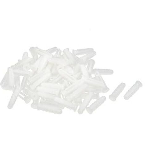 Blanc 80pcs d'ancre de cloison sèche de mur de boulon d'expansion en plastique de longueur de 25mm (0827dc35568acbf4314b5edc30adc6ba)
