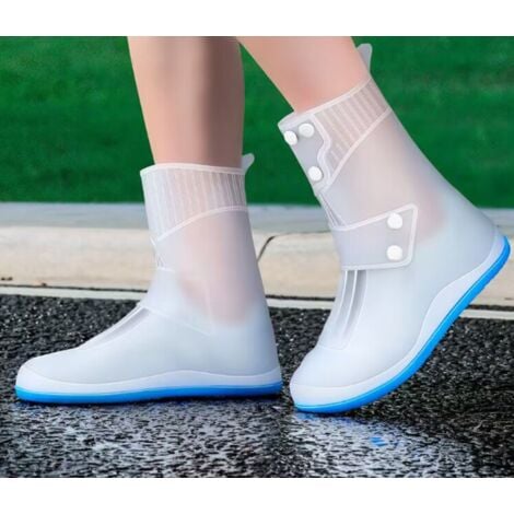 Couvre-chaussures en silicone imperméable réutilisable avec ventouse et semelle  antidérapante - Haute élasticité et résistance à