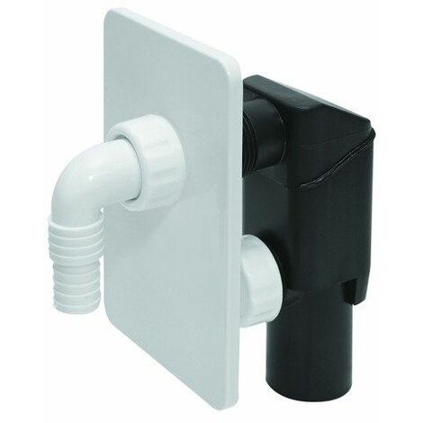 Blanc caché lave-vaisselle machine à laver le tuyau d'évacuation siphon kit auto découper