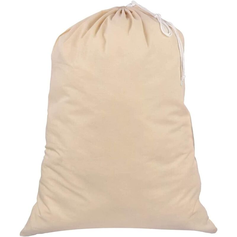 Linghhang - Blanc cassé (2 pièces) 1 très grand sac à linge très résistant,55 cm x 45 cm