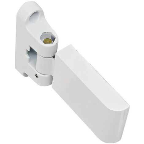 Blanc Charnière de porte drapeau , charnière de porte robuste en PVC, charnière pour porte et fenêtre en acier et plastique (Clé i