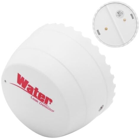 (Blanc) Détecteur de fuites d'eau Capteur de Niveau d'inondation, Alarme de Fuite d'eau Basse Tension, LED Rouge 3 V outillage kit