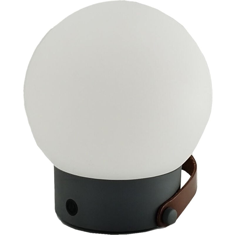 Lumisky - Baladeuse solaire globy nomad Gris anthracite Plastique H23 cm