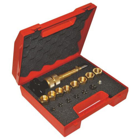 Blanc Habitat – Coffret rodoir pro étanche – Montage roulement à aiguilles – 18 embouts inclus – Fraises HSS diamètres 13 à 21mm