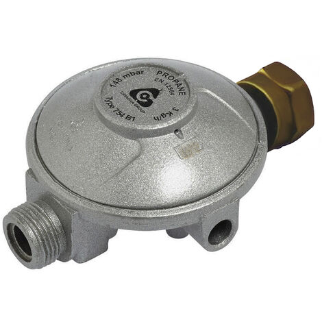 Blanc Habitat – Détendeur gaz propane basse pression 148 mbar – Débit 4 kg/h – Pression d'alimentation 0.5-4 bar – Installation artisanale ou industrielle