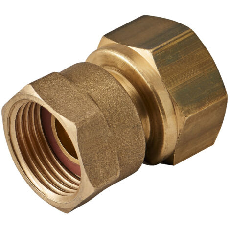 Blanc Habitat – Raccord gaz femelle 1/2' – Écrou NF 20x150 – Connexion sécurisée pour installations de gaz – Compatible avec systèmes standards