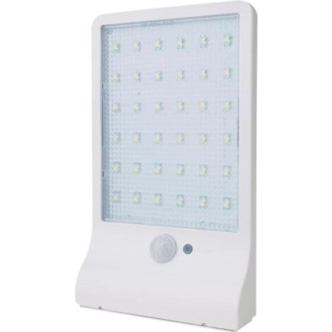 Blanc-Lampe solaire 36 LED sans fil étanche avec détecteur de mouvement et lampe extérieure pour jardin,Porte,Entrée