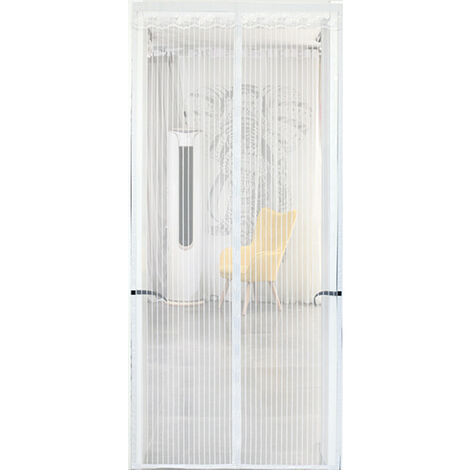 Rideau de Porte Antimoustique, 75x255cm Magnet Fly Screen Door Insect  Protection Moustiquaire Porte, Magnétique Moustiquaire Rideau Magnétique  Rideau