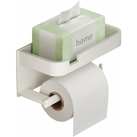 Porte papier toilette blanc