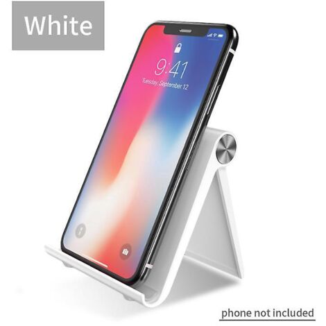 (blanc) Support De Tlphone Pliable  Posture Rglable Compatible Avec Iphone 14 Plus Pro Max 13 Mini 12 Galaxy S23 S22 S21 Ultra A13 Redmi 10a Pixel