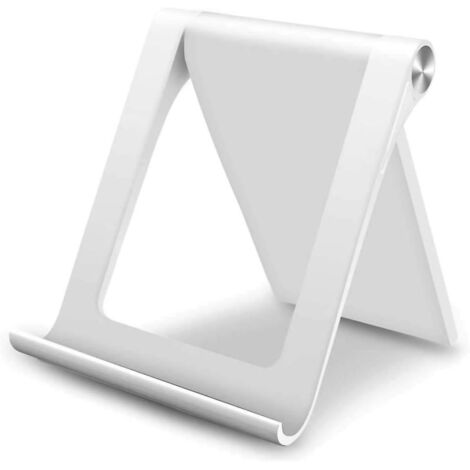 blanc-support Tlphone Bureau Rglable Porte Stand Tlphone Pliable 360 Pour 4  9 Pouces Iphone 13 Mini Pro Max 12 11 Pro X Xs Xr 8 7 Galaxy S21 Ultr