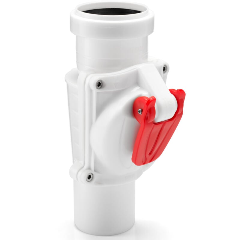 Blanc Verticale Soupape Anti Inondation Protection Dispositif 50mm Diamètre