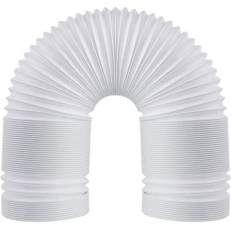 (blanc)3pcs 1.5m/13cm Tuyau Climatiseur Mobile Conduit D'échappement De Climatisation Tube De Ventilation Universel Tuyau D'évacuation
