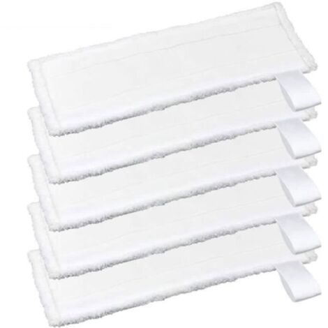 (Blanc)5 PCS Bonnettes Microfibre pour SC2 SC3 SC4 SC5 Karcher Easy Fix, Lingettes Remplacement pour Karcher Nettoyeur Vapeur Séries de SC