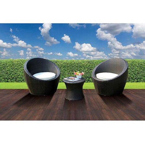 main image of "Blanca Egg Style 3 Piece Stackable Bistro Set"