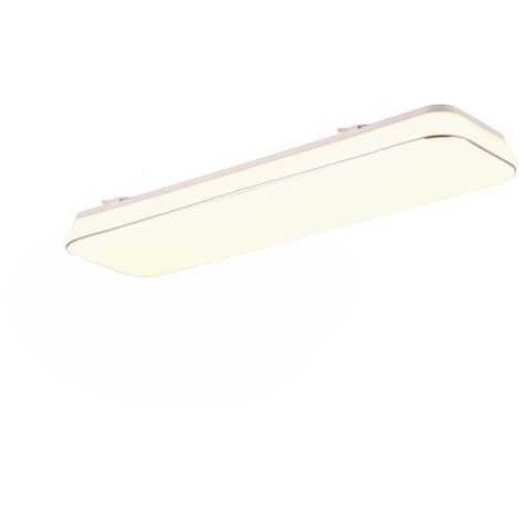 BLANCA PLAFONIERA LED 28W 3200lm, 3000K RETTANGOLARE DIMMERABILE CON INTERRUTTORE 60CM X 17CM