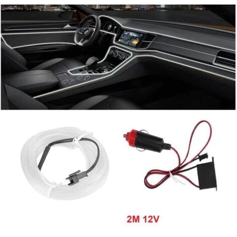 (Blanc)Bande Lumineuse - LED - 2M - Blanc - Intérieur - Flexible