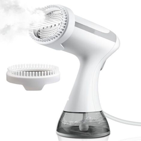 (Blanc)Défroisseur Vapeur à Main, Défroisseur Vapeur Vertical 1500W 300ML 130 Degré pour Vêtement Voyage Maison, Chauffage rapide, Blanc