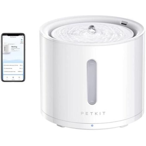 (Blanc)Fontaine à eau connectée - PET KIT - EVERSWEET Solo 2.0 - 2L - Blanc - Pour chat