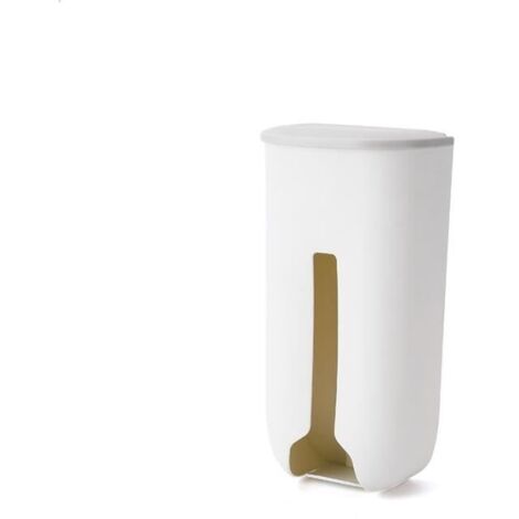 blanche - Boîte de rangement de sacs poubelles, maison cuisine salle de bains, étagère murale de rangement en