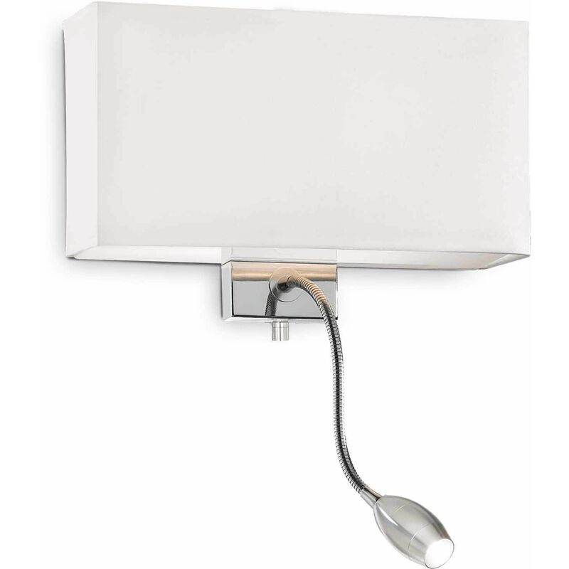 01-ideal Lux - Blanche HOTEL wall light 2 bulbs