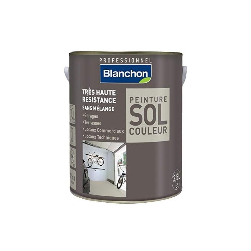 Blanchon - Peinture sol 2,5L couleur gris clair aspect satiné