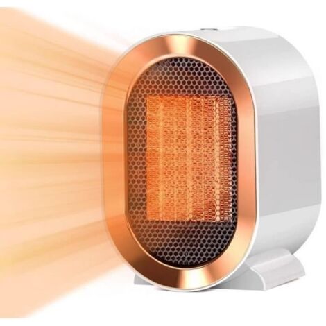 (Blanc)LaBelleVieFrance Mini Radiateur Soufflant à Économie d'Énergie Chauffage Soufflant Électrique Radiateur Soufflant 220V 1200W 2 Modes
