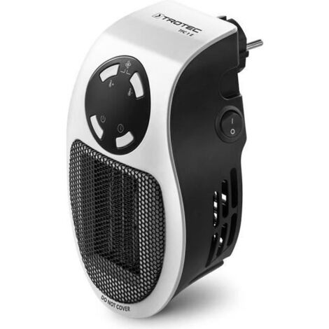 (Blanc)Mini-chauffage pour prise murale TFC 1 E TROTEC - Blanc - 500 W - Programmable