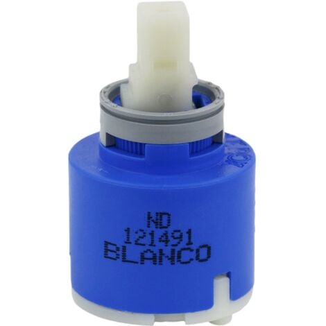 RUBINETTERIASHOP BLANCO 121491 Cartucho de repuesto 35 mm por conexión de baja presión Cartucho