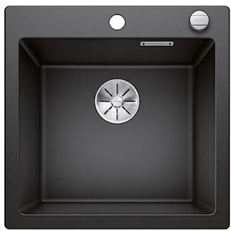 Blanco 523676 PLEON 5 SILGRANIT PuraDur con comando a scatto per aquiloni, antracite, 50 cm Unterschrank