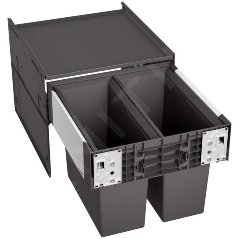 Select - Poubelle encastrable, divisée, volume de 32 l 526200 - Blanco