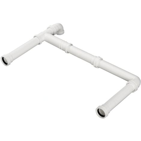 Blanco Accessoires - Connexion de vidage pour 2 éviers, blanc 225088