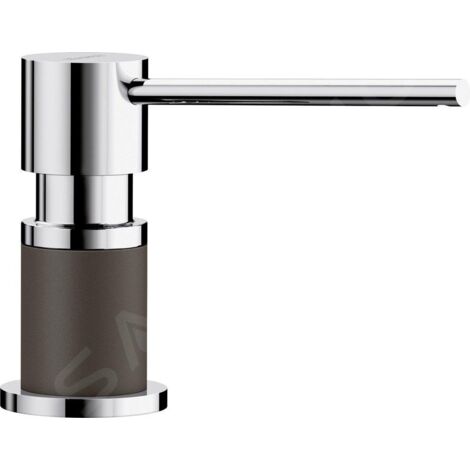 Blanco Accessoires - Distributeur de savon Lato, café / chrome 525815