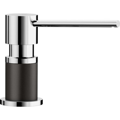 Blanco Accessoires - Distributeur de savon Lato, noir / chrome 526177