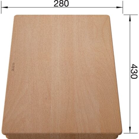 Blanco Accessoires - Schneidebrett Subline, 280x430 mm, Buche 514544
