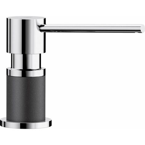 Blanco Accessoires - Spülmittelspender Lato, Anthrazit/Chrom 525810