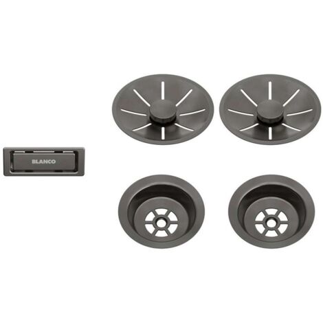 Blanco Accessori - Kit di scarico InFino, acciaio scuro 206901