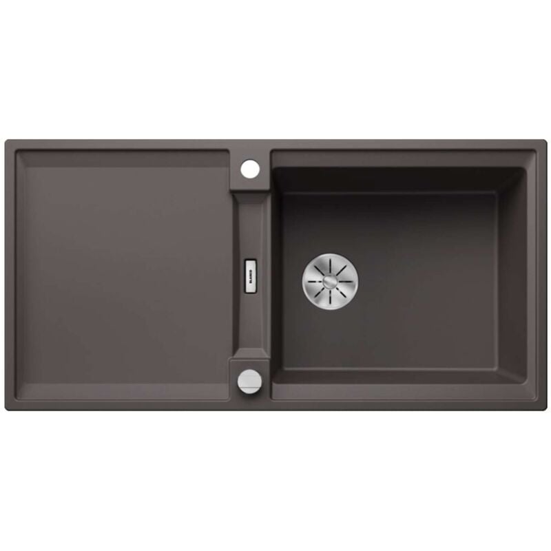Blanco - Adira - Évier en silgranit, 10x5 cm, avec commande excentrique et accessoires, InFino, gris rocher 527619