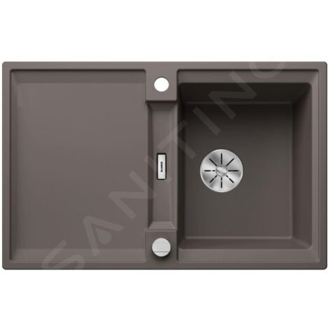 Blanco Adira - Évier en silgranit, 78x50 mm, avec commande excentrique et accessoires, InFino, gris volcan 527588