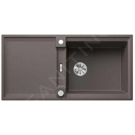 Blanco Adira - Évier en silgranit, 99x49 mm, avec commande excentrique et accessoires, InFino, gris volcan 527628