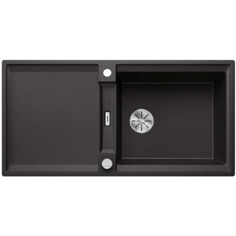Blanco Adira - Lavello in silgranit, 100x50 cm, con comando remoto dello scarico e accessori, InFino, antracite 527618