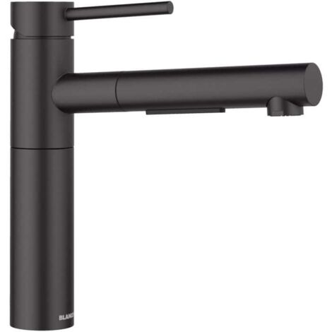 Blanco Alta II - Mitigeur d’évier avec douchette extractible, noir mat 527553