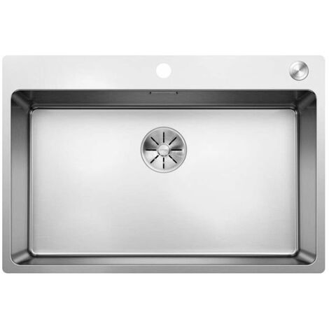 Blanco Andano 700 - Évier 74x50 cm avec commande excentrique PushControl, inox 525246