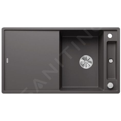 Blanco Axia III 5 - Évier en silgranit, 915x510 mm, avec commande de vidage et accessoires, InFino, gris rocher 523216