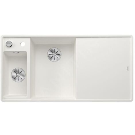 Blanco Axia III 6 - Évier en silgranit, 990x500 mm, avec commande de vidage et accessoires, InFino, blanc 524666