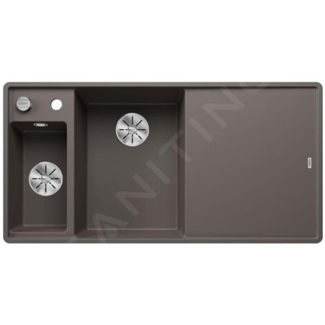 Blanco Axia III 6 - Évier en silgranit, 990x500 mm, avec commande de vidage et accessoires, InFino, gris 527230