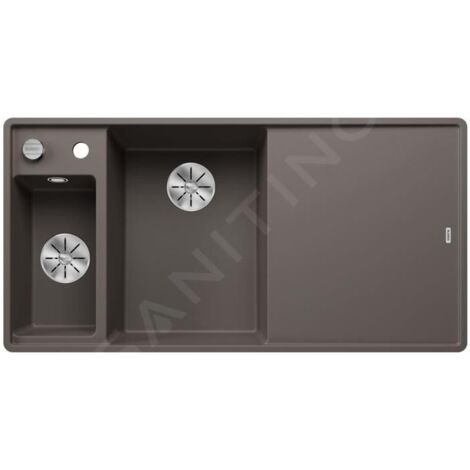 Blanco Axia III 6 - Évier en silgranit, 990x500 mm, avec commande de vidage et accessoires, InFino, gris 527231