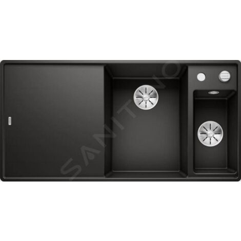 Blanco Axia III 6 - Évier en silgranit, 990x500 mm, avec commande de vidage et accessoires, noir 525855