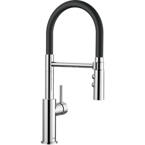 Blanco Catris-S Flexo Monomando de lavabo con chorro doble y caño giratorio 360°, Cromo (525791)