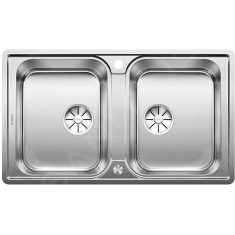 Blanco Classimo - Évier, 86x50 mm, avec commande du vidage, InFino, inox brossé 525331